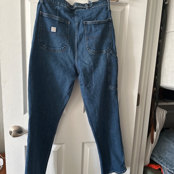 Old navy workwear Sky Hi Straight Extra High Rise Jeans size 8 - Picture 4 of 5